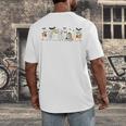Ghosts Reading Books Library Halloween Teacher Men Women Kid Men's Back Print T-Shirt, funny design Ghosts Reading Books Library Halloween Teacher Men Women Kid Men's Back Print T-Shirt, funny design