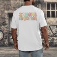 Groovy School Counselor Back To School Teacher Counseling Men's Back Print T-Shirt, funny design Groovy School Counselor Back To School Teacher Counseling Men's Back Print T-Shirt, funny design