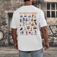 Halloween Alphabet ABCs Learning Kindergarten Teacher Men's Back Print T-Shirt, funny design Halloween Alphabet ABCs Learning Kindergarten Teacher Men's Back Print T-Shirt, funny design