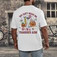 Halloween You Can't Scare Me I'm A School Teacher's Aide Men's Back Print T-Shirt, funny design Halloween You Can't Scare Me I'm A School Teacher's Aide Men's Back Print T-Shirt, funny design
