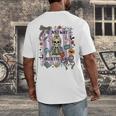 Halloween Skeleton Teacher I'Ll Just Wait Until It's Quiet Men's Back Print T-Shirt, funny design Halloween Skeleton Teacher I'Ll Just Wait Until It's Quiet Men's Back Print T-Shirt, funny design