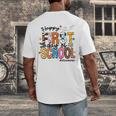 Happy First Day Of School PE Teacher Life Back To School Men's Back Print T-Shirt, funny design Happy First Day Of School PE Teacher Life Back To School Men's Back Print T-Shirt, funny design