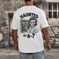 Haunted 67 Skeleton Math Teacher Halloween Costume Math Pun Men's Back Print T-Shirt, funny design Haunted 67 Skeleton Math Teacher Halloween Costume Math Pun Men's Back Print T-Shirt, funny design