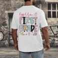 Hello First Grade Teacher Coquette Pencil Bow Back To School Men's Back Print T-Shirt, funny design Hello First Grade Teacher Coquette Pencil Bow Back To School Men's Back Print T-Shirt, funny design