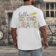 Hello Second Grade Team 2nd Grade Back To School Teacher Kid Men's Back Print T-Shirt, funny design Hello Second Grade Team 2nd Grade Back To School Teacher Kid Men's Back Print T-Shirt, funny design
