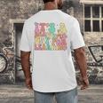 It's Beautiful Day For Learning Retro Teacher Students Women Men's Back Print T-Shirt, funny design