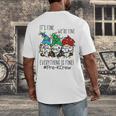 It's Fine We'Re Fine Gnome Pre-K Teacher Christmas Light For Men Women Men's Back Print T-Shirt, funny design It's Fine We'Re Fine Gnome Pre-K Teacher Christmas Light For Men Women Men's Back Print T-Shirt, funny design