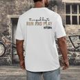 It's a Good Day To Run And Play Leopard PE Teacher Life Men's Back Print T-Shirt, funny design It's a Good Day To Run And Play Leopard PE Teacher Life Men's Back Print T-Shirt, funny design