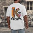 K Is For Kindness Unity Day Teacher Kids Men's Back Print T-Shirt, funny design