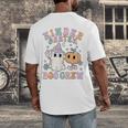 Kindergarten Boo Crew Halloween Floral Ghost Kinder Teacher Men's Back Print T-Shirt, funny design Kindergarten Boo Crew Halloween Floral Ghost Kinder Teacher Men's Back Print T-Shirt, funny design