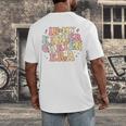 In My Kindergarten Era Retro Back To School Teacher Student Men's Back Print T-Shirt, funny design In My Kindergarten Era Retro Back To School Teacher Student Men's Back Print T-Shirt, funny design