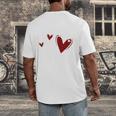 Kindergarten Has My Heart Buffalo Print Teacher Valentine Men's Back Print T-Shirt, funny design Kindergarten Has My Heart Buffalo Print Teacher Valentine Men's Back Print T-Shirt, funny design