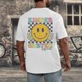 Kindergarten Squad Smile Face Teachers Kids Back To School Men's Back Print T-Shirt, funny design