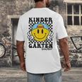 Kindergarten Teacher Hippie Smile Face Back School Men's Back Print T-Shirt, funny design