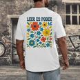 Leer Es Poder Cute Floral Boho Spanish Teacher Reading Men's Back Print T-Shirt, funny design Leer Es Poder Cute Floral Boho Spanish Teacher Reading Men's Back Print T-Shirt, funny design