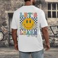Let's Learn Today Smile Face Back To School For Teacher Kids Men's Back Print T-Shirt, funny design Let's Learn Today Smile Face Back To School For Teacher Kids Men's Back Print T-Shirt, funny design