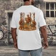 Librarian Turkey Reading Book Fall Thanksgiving Teacher Book Men's Back Print T-Shirt, funny design Librarian Turkey Reading Book Fall Thanksgiving Teacher Book Men's Back Print T-Shirt, funny design