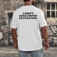 Lie Teacher Coffee Saying Humor School Women's Men's Back Print T-Shirt, funny design
