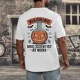 Mad Scientist Pumpkin Science Teacher Halloween Costume Kids Men's Back Print T-Shirt, funny design Mad Scientist Pumpkin Science Teacher Halloween Costume Kids Men's Back Print T-Shirt, funny design