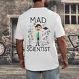 Mad Scientist Shirt Kids Boys Youth Science Teacher Men's Back Print T-Shirt, funny design