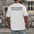 Music Teacher Hearts Music Teaching Men's Back Print T-Shirt, funny design