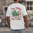 One Merry Teacher Groovy Christmas Tree Pjs Xmas Teacher Men's Back Print T-Shirt, funny design One Merry Teacher Groovy Christmas Tree Pjs Xmas Teacher Men's Back Print T-Shirt, funny design