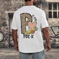 P Is For Pre K Teacher Leopard First Day Of School For Men Women Girls Kids Men's Back Print T-Shirt, funny design P Is For Pre K Teacher Leopard First Day Of School For Men Women Girls Kids Men's Back Print T-Shirt, funny design