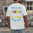 Parallel Lines Math Pun – Teacher Humor Men's Back Print T-Shirt, funny design Parallel Lines Math Pun – Teacher Humor Men's Back Print T-Shirt, funny design