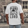 Piano Teacher Pianist Men's Back Print T-Shirt, funny design Piano Teacher Pianist Men's Back Print T-Shirt, funny design
