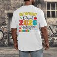 Retirement Class Of 2026 Countdown In Progress Teacher Men's Back Print T-Shirt, funny design