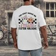 Retro You Can't Scare Me I Teach 5th Grade Teacher Halloween Men's Back Print T-Shirt, funny design Retro You Can't Scare Me I Teach 5th Grade Teacher Halloween Men's Back Print T-Shirt, funny design