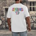 Retro Checkered Special Education Teacher Back To School Men's Back Print T-Shirt, funny design Retro Checkered Special Education Teacher Back To School Men's Back Print T-Shirt, funny design