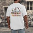 Retro Floral Assistant Principal Shirt For Teachers Day Men's Back Print T-Shirt, funny design Retro Floral Assistant Principal Shirt For Teachers Day Men's Back Print T-Shirt, funny design