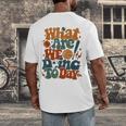 Retro PE Teacher What Are We Doing Today School Coach Women Men's Back Print T-Shirt, funny design