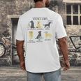 Science Labs Dogs Labrador Retriever Science Teacher Men's Back Print T-Shirt, funny design
