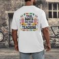 These Boots Are Made Teaching Western Cowboy Teacher Men's Back Print T-Shirt, funny design