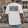 Second Grade Checkered Teacher 1st Day Back To School Women Men's Back Print T-Shirt, funny design Second Grade Checkered Teacher 1st Day Back To School Women Men's Back Print T-Shirt, funny design