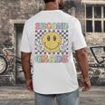 Second Grade Teachers Boys Girls Smile Face 2nd Grade Team Men's Back Print T-Shirt, funny design Second Grade Teachers Boys Girls Smile Face 2nd Grade Team Men's Back Print T-Shirt, funny design