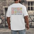 Basic Sign Language Speech Pathology Aac Sped Teacher Men's Back Print T-Shirt, funny design Basic Sign Language Speech Pathology Aac Sped Teacher Men's Back Print T-Shirt, funny design
