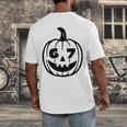 Six Seven Halloween Costume For Students Teachers Men's Back Print T-Shirt, funny design