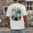 Skeleton Mad Scientist Halloween Costume Science Teacher Men's Back Print T-Shirt, funny design Skeleton Mad Scientist Halloween Costume Science Teacher Men's Back Print T-Shirt, funny design