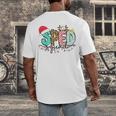 SPED Squad Special Education Teacher Autism Christmas Women Men's Back Print T-Shirt, funny design