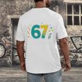 I Survived 67 Days Of School Teachers Students Meme Men's Back Print T-Shirt, funny design I Survived 67 Days Of School Teachers Students Meme Men's Back Print T-Shirt, funny design