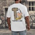 T Is For Teacher’s Aide Back To First Day Of School Leopard Men Women Girls Kids Men's Back Print T-Shirt, funny design T Is For Teacher’s Aide Back To First Day Of School Leopard Men Women Girls Kids Men's Back Print T-Shirt, funny design