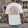 It Takes A Big Heart To Shape Little Minds Teacher Assistant Men's Back Print T-Shirt, funny design It Takes A Big Heart To Shape Little Minds Teacher Assistant Men's Back Print T-Shirt, funny design