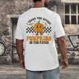 I Teach The Cutest Pumpkins In The Patch Groovy Teacher Fall Men's Back Print T-Shirt, funny design