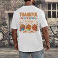 Teach Thanksgiving Teacher Thankful For My Preschool Turkeys Men's Back Print T-Shirt, funny design Teach Thanksgiving Teacher Thankful For My Preschool Turkeys Men's Back Print T-Shirt, funny design