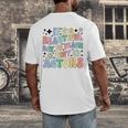 Teach Tiny Actors Theater Drama Teacher Drama Teaching Men's Back Print T-Shirt, funny design