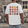 Teacher Apple Back To School Art For School Supplies Men's Back Print T-Shirt, funny design Teacher Apple Back To School Art For School Supplies Men's Back Print T-Shirt, funny design