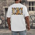 Teacher Appreciation Boho Floral Leopard Checkered Men's Back Print T-Shirt, funny design Teacher Appreciation Boho Floral Leopard Checkered Men's Back Print T-Shirt, funny design